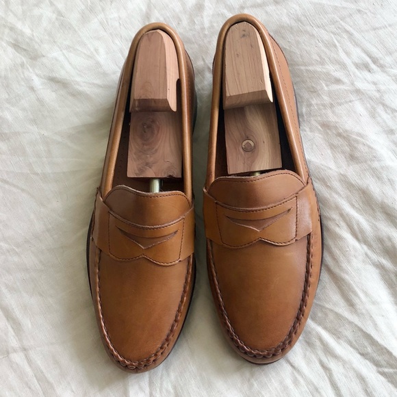 Allen Edmonds Cavanaugh Coffee Brown Penny Loafers - Picture 5 of 16